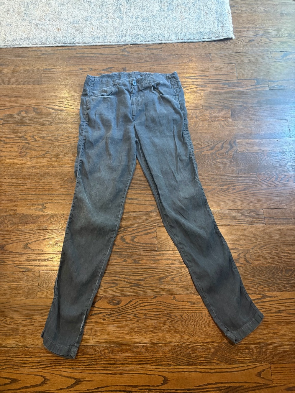Women's Straight Leg Pants in Charcoal Gray